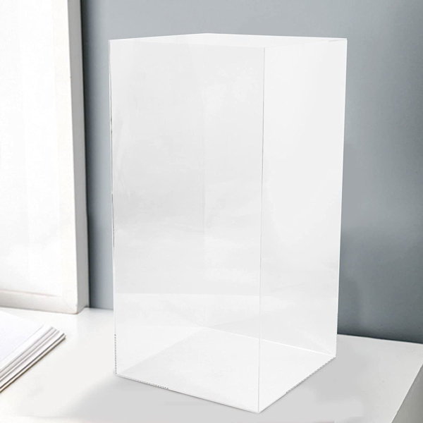 Latitude Run® Hasaan Acrylic Display Box display Cube Pedestal Art Sculpture Stand Wayfair